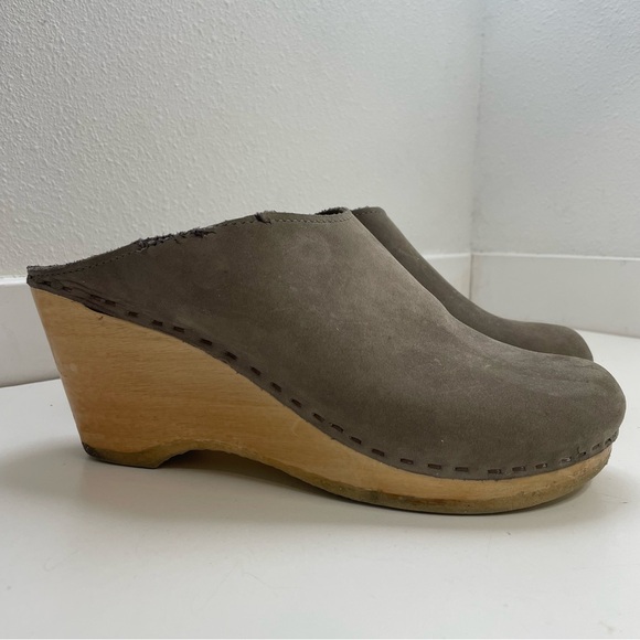 No.6 New School Clog on Wedge in Gray size 39EU Handmade in the U.S. - Picture 2 of 12